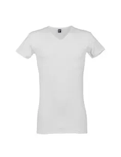 Alan Red V-Shirt Oklahoma Long 2Pack White 2