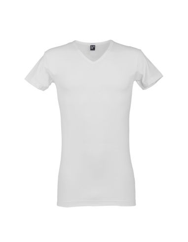 Alan Red V-Neck T-Shirt Oklahoma Long 2Pack White