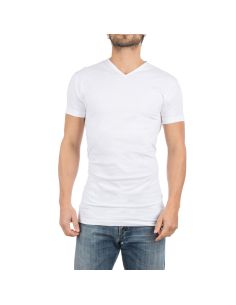 Alan Red V-neck Vermont Long 2-Pack White 2