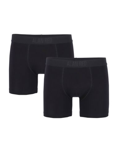 Alan Red Boxer Lasting 2 Pack Noir