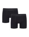 Alan Red Boxershorts Bomber Long 2er Pack Schwarz