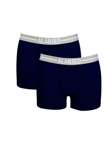 Alan Red Boxer Durable Pack de 2 Marine | Acheter en ligne