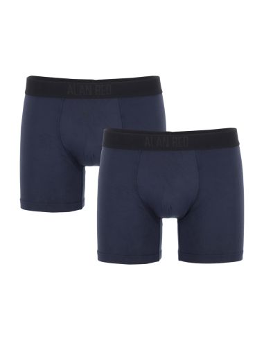 Alan Red Boxers Long Lasting 2 Pack Navy