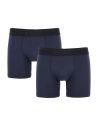 Alan Red Boxershorts Bomber Long 2er Pack Marineblau
