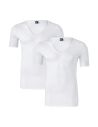 Alan Red Deep V-Shirt Nov 2Pack Wit