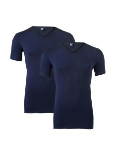 Alan Red V-Shirt Oklahoma 2er-Pack Schwarz