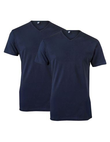 Alan Red V-Shirt Vermont Long 2er-Pack Weiß