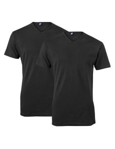 Alan Red V-Shirt Vermont Long 2-Pack Bianca