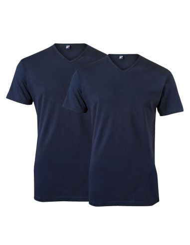 Alan Red V-Shirt Vermont 2er Pack Schwarz