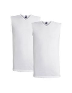Alan Red Sleeveless Shirt Montana 2Pack Blanc