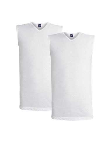 Alan Red Ärmelloses Shirt Montana 2er-Pack Weiß