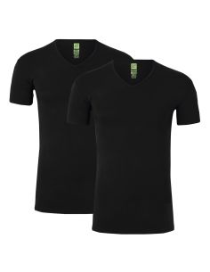 Alan Red V-Shirt Bamboo Baltimora Black