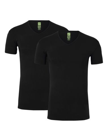 Alan Red V-Shirt Bamboo Baltimora Noir