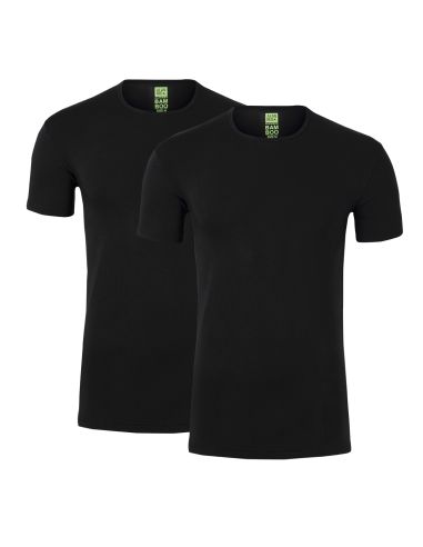 Alan Red T-Shirt Bamboo Bilbao Black