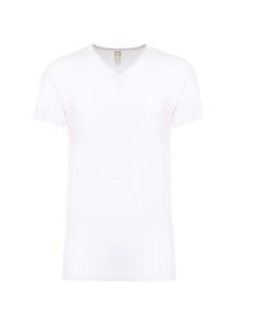 Alan Red V-Shirt Bamboo Baltimora Blanca