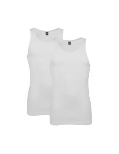 Alan Red Tank Top Oakland 2Pack White